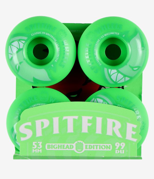 Spitfire Neon Bigheads Classic Kółka (neon green) 53mm 99A czteropak
