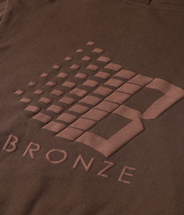 Bronze 56k B Logo Puff Print Sudadera (brown)