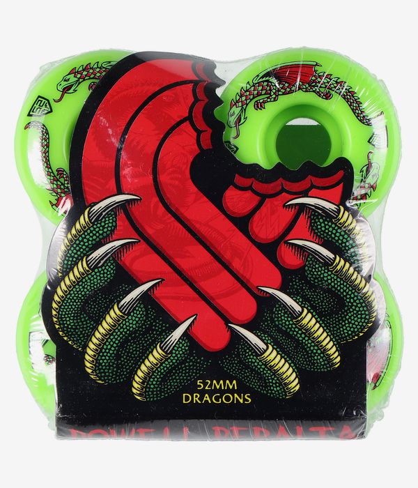 Powell-Peralta Dragons V1 Wheels (green) 52mm 93A 4 Pack