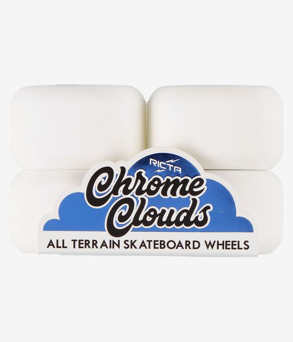 Ricta Chrome Clouds Wheels (blue white) 56mm 4 Pack 78A