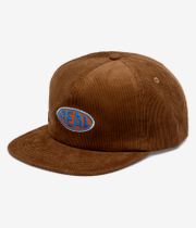 Real Bubble Oval Snapback Cap (brown)