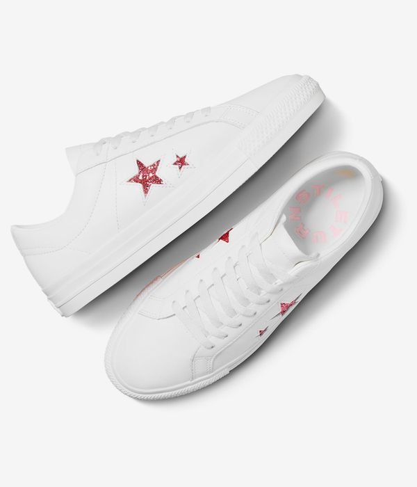 Converse x Turnstile One Star Pro Shoes (white pink white)