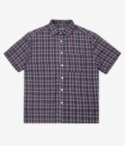 Passport Workers Check Shirt (navy orange)
