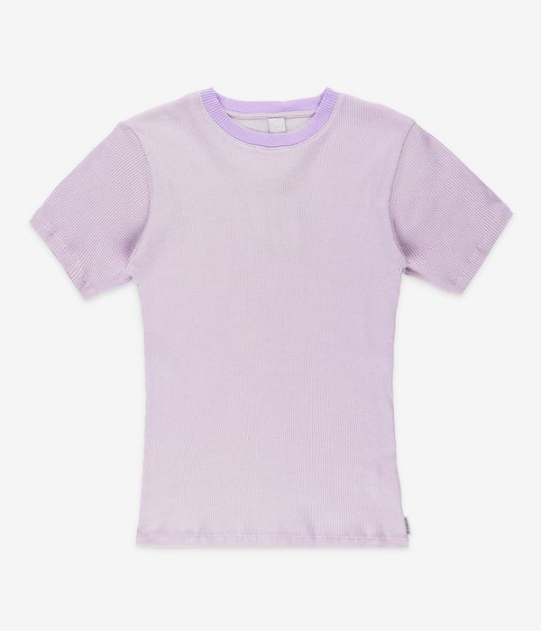 Iriedaily 2 Tone Rib T-Shirt women (light violett)