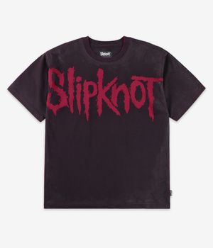 Welcome x Slipknot Barcode Overprint Knit T-Shirt (black red)
