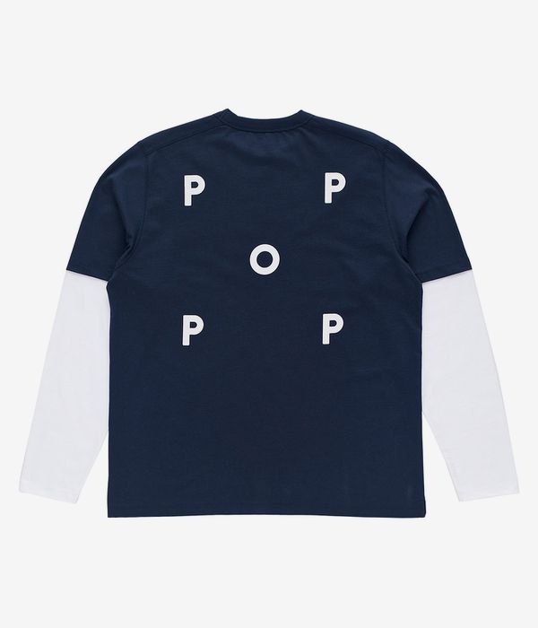 Pop Trading Company Logo Long sleeve (navy)