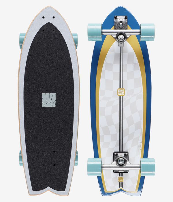 Long Island Checker 30" (76,2cm) Surfskate Cruiser (blue)