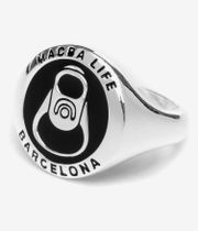Macba Life Enamel Ring (silver)
