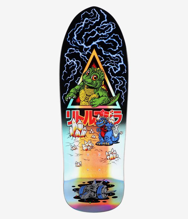 Shop Santa Cruz x Godzilla Jr. Natas 9.89 Skateboard Deck multi online skatedeluxe