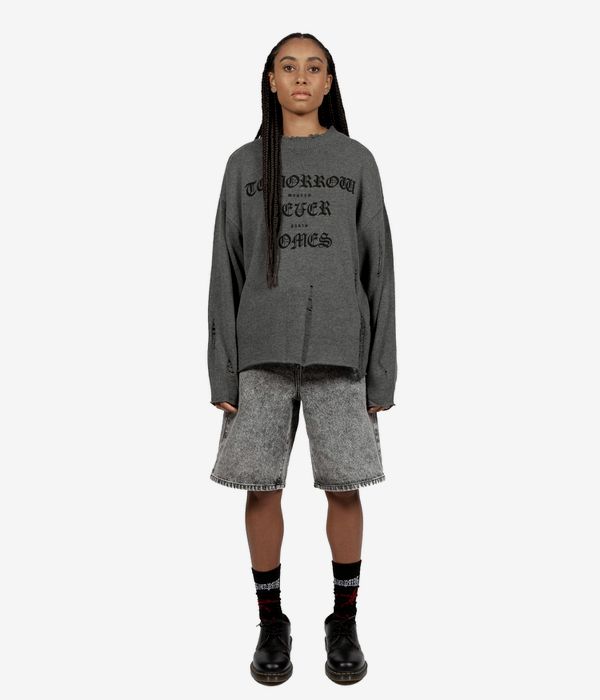Wasted Paris Destroy Never Comes Sweatshirt (charcoal)