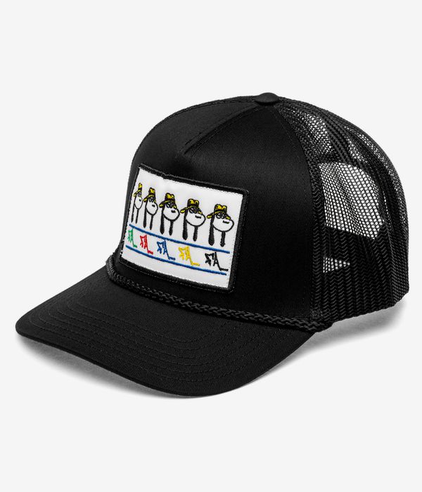 Fucking Awesome Spike Repeat Embroidered 5 Panel Cap (black)