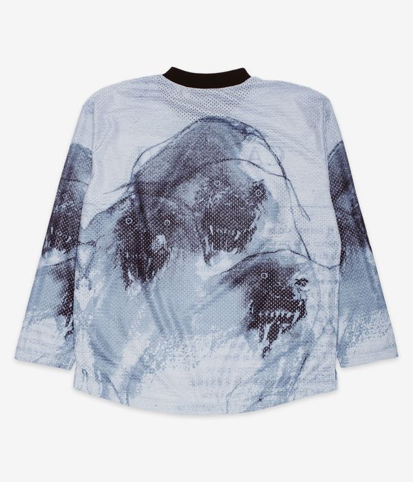 Fucking Awesome Cerberus Moto Jersey Top z Długim Rękawem (black white)