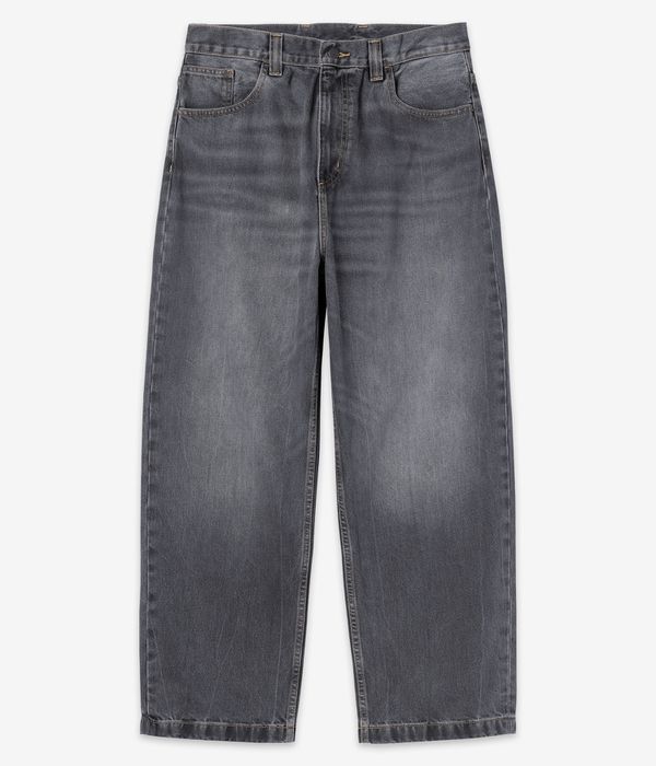 Carhartt WIP Brandon Pant Cotton Smith Jeans (black marble used wash)
