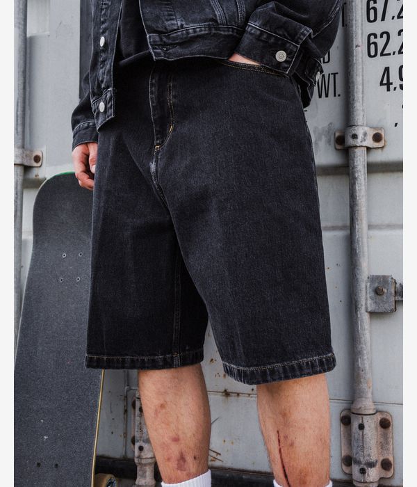 Carhartt WIP Brandon Smith Denim Shorts (black stone washed)