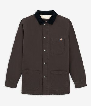 Dickies Duck High Pile Fleece Line Chore Veste (dark brown)