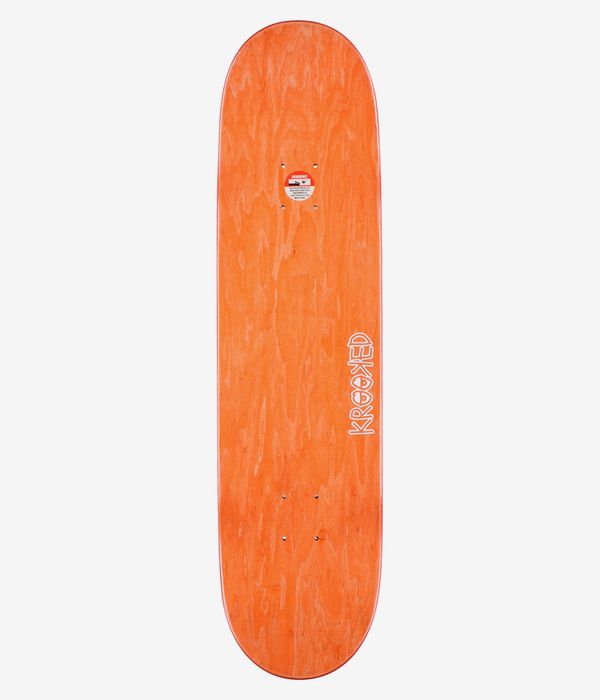 Krooked Team Incognito Embossed 8.25" Planche de skateboard (yellow)