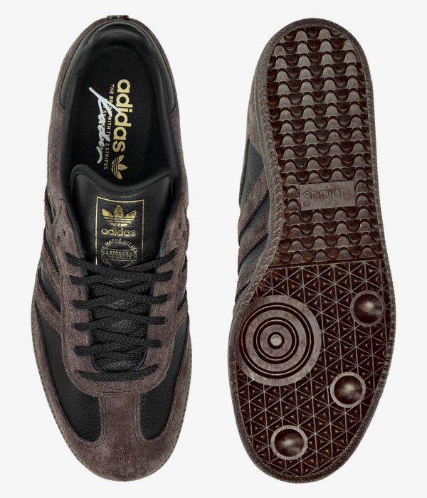 adidas Skateboarding x Kader Samba ADV Schoen (core black brown gum)