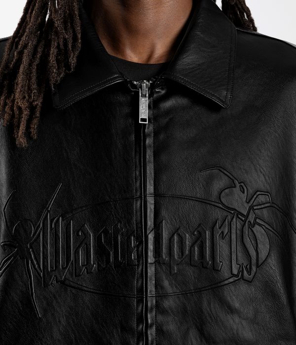 Shop Wasted Paris Boiler Reset Varsity Jacket (black) online | skatedeluxe
