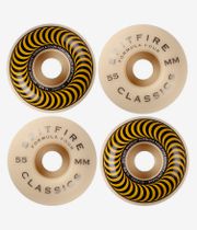 Spitfire Formula Four Classic Roues (white yellow) 55 mm 99A 4 Pack