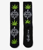 HUF x Cypress Hill Plantlife Calcetines US 8-12 (black)