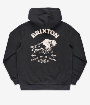 Brixton Charging Buffalo sweat à capuche (washed black)