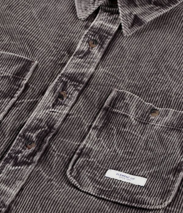 Element Relax Washed Cord Camisa (stone grey)