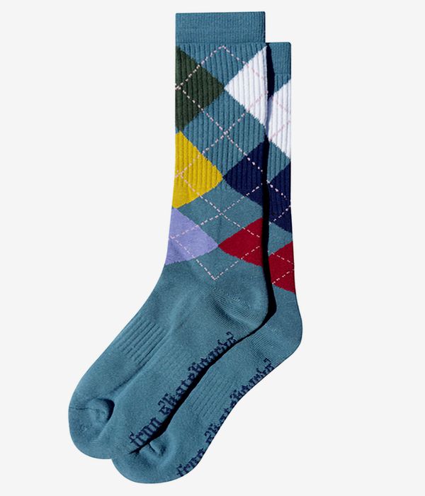 Frog Argyle Socks US 9-12 (teal)