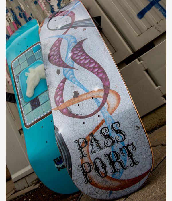 Passport Aged Airbrush Series Scales Softie Shape 8.9" Skateboard Deck (multi)