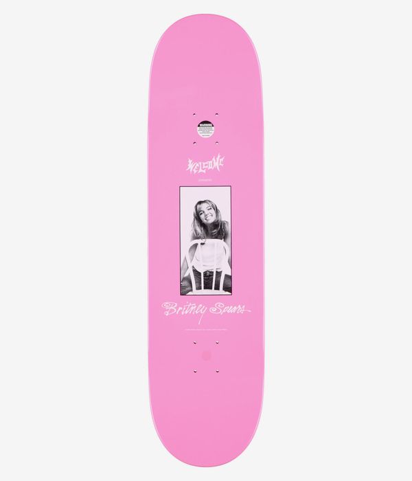 Welcome x Britney Baby One More Time 8.5" Skateboard Deck (pink glitter)