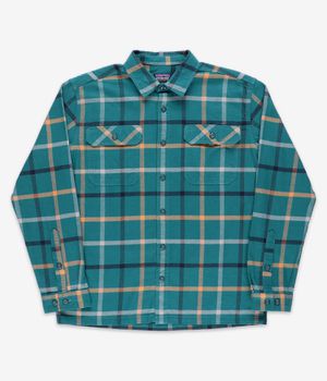 Patagonia Organic Cotton Fjord Flannel Shirt (brisk dark borealis green)
