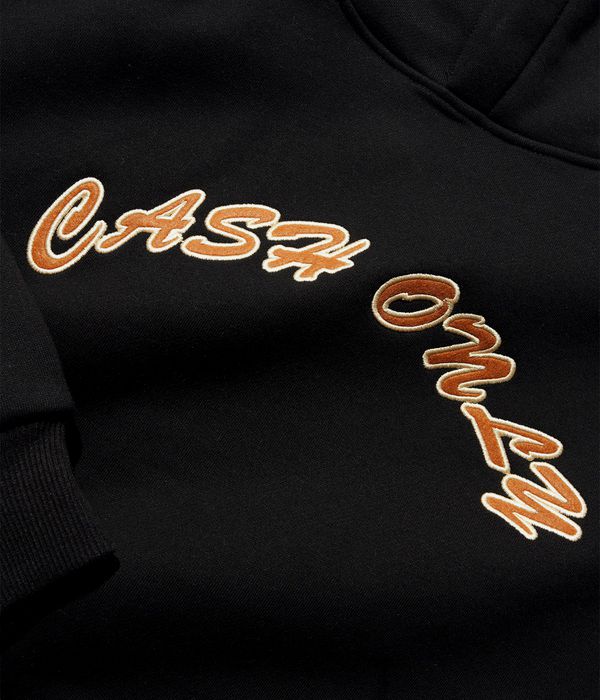 Cash Only Felt Applique Logo Hoodie (black)