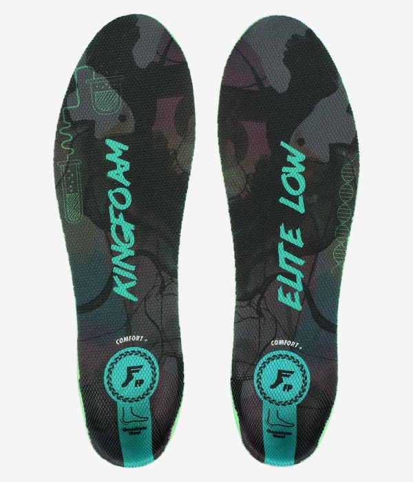 Footprint King Foam Elite Quantum Heel Low Wkładki (black camo green)