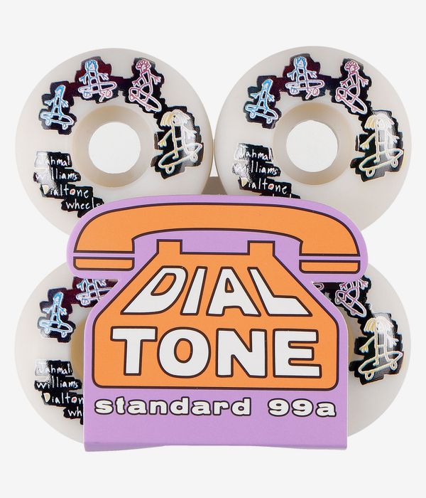 Dial Tone Williams Doodles Standard Wielen (white) 52mm 99A 4 Pack