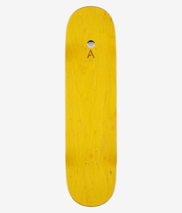 April OG Logo Twin 8.5" Planche de skateboard (yellow white)