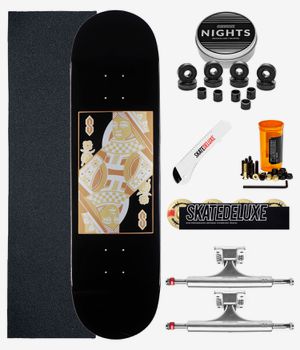 skatedeluxe Cards Twin Tail Premium Komplett 8.5" Skateboard-Kit (black)