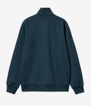 Carhartt WIP Chase Neck Zip Sweatshirt (duck blue gold)