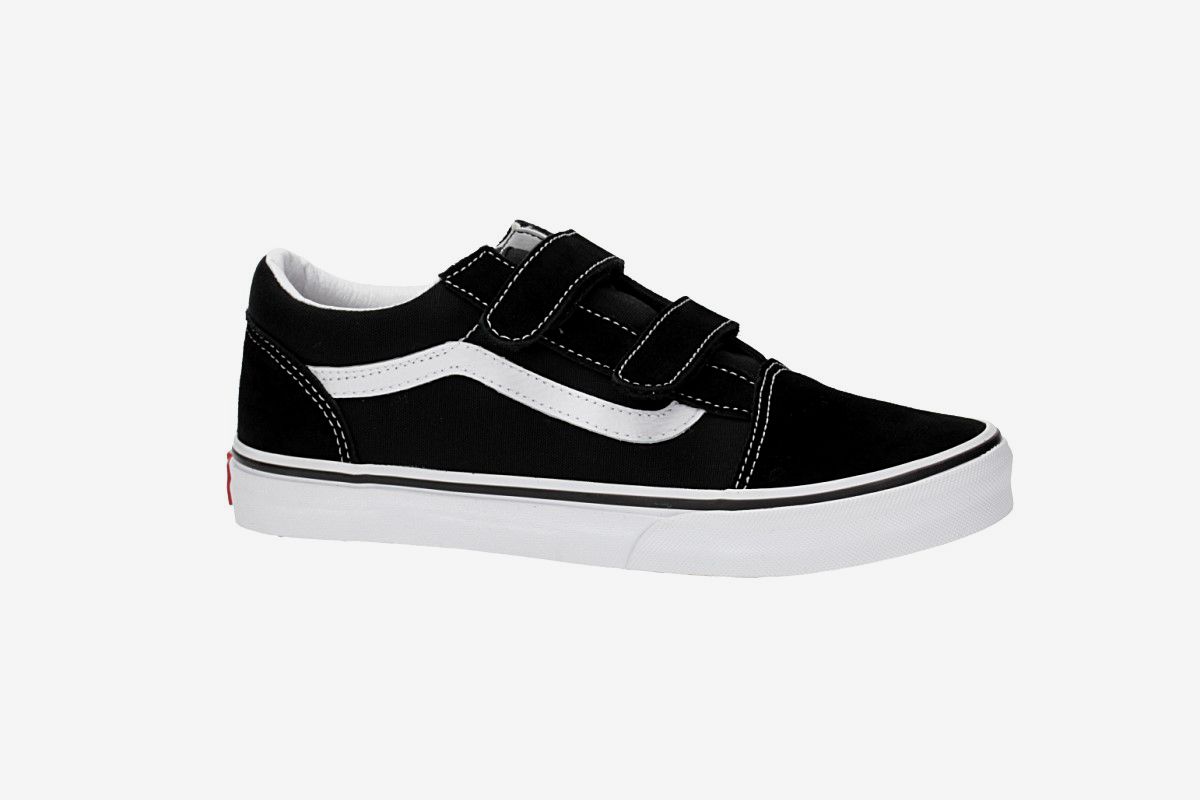 Shop Vans Old Skool V Shoes kids (black true white) online | skatedeluxe