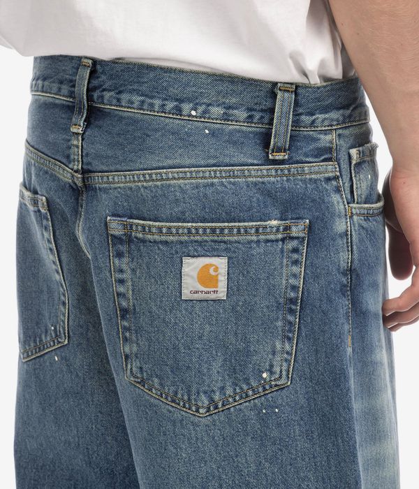 Carhartt WIP Landon Pant Jeans (blue destroy wash splatter)
