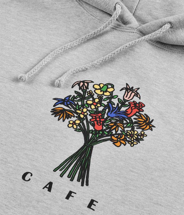 Skateboard Cafe Bouquet Hoodie (heather grey)