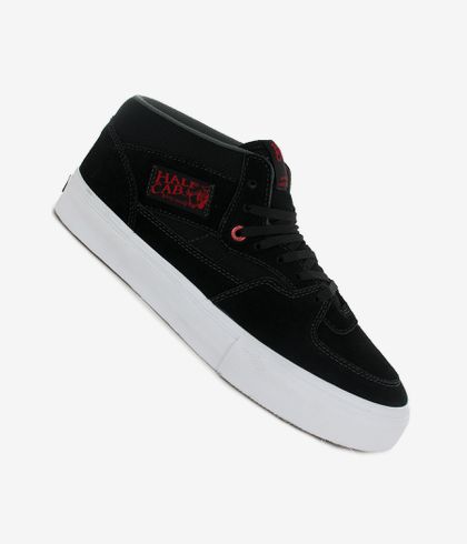 Vans Half Cab Pro Suede Shoes red charcoal) at skatedeluxe