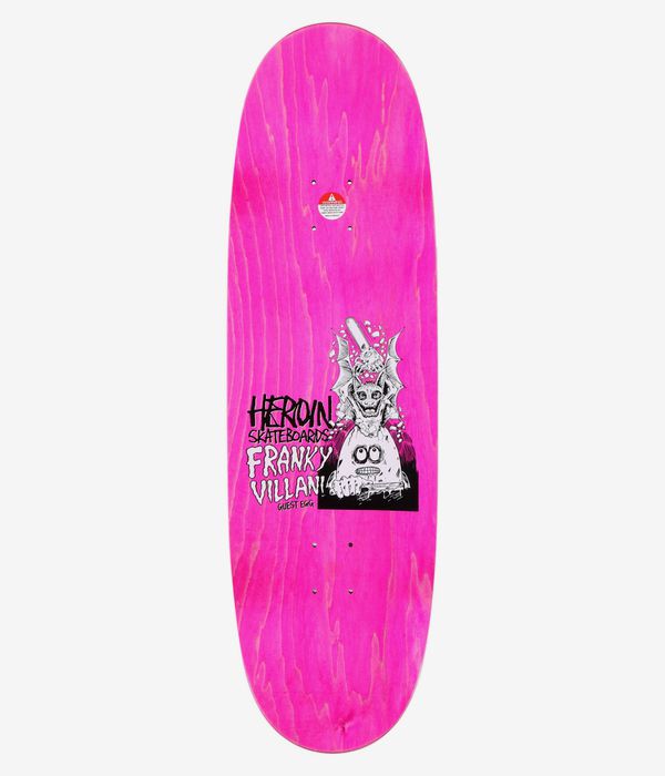 Heroin Skateboards Villani Guest Egg 9.5" Skateboard Deck (multi)