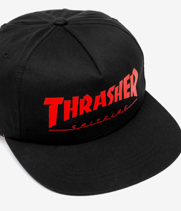 Thrasher x Spitfire Snapback Cappellino (black)