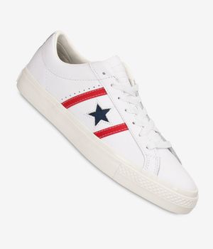 Converse CONS One Star Academy Pro Leather Shoes (white red blue)