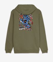 Santa Cruz Damaged Hand sweat à capuche (deep olive)