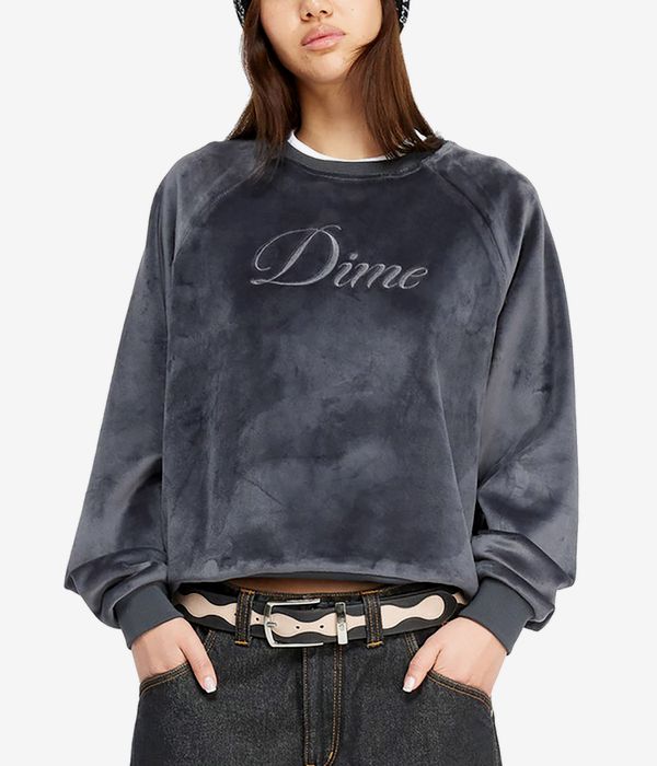 Dime Cursive Sweatshirt (smoke)