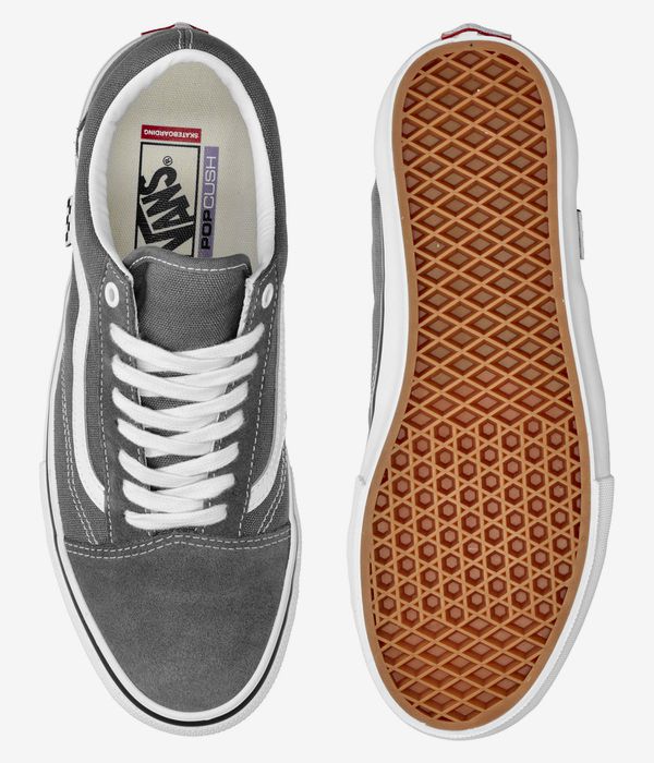 Vans Skate Old Skool Shoes (pewter white)