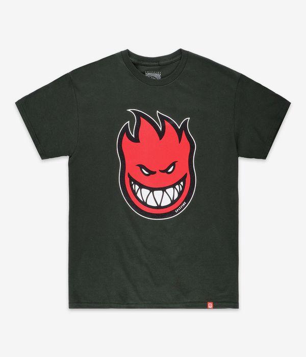 Spitfire Bighead Fill T-Shirt (forest green red)