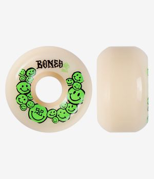 Bones STF Happiness V5 Wielen (white green) 52mm 99A 4 Pack
