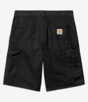 Carhartt WIP Single Knee Newcomb Shorts (black garment dyed)