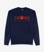 Thrasher x Spitfire Big Head Outline Sweatshirt (navy)